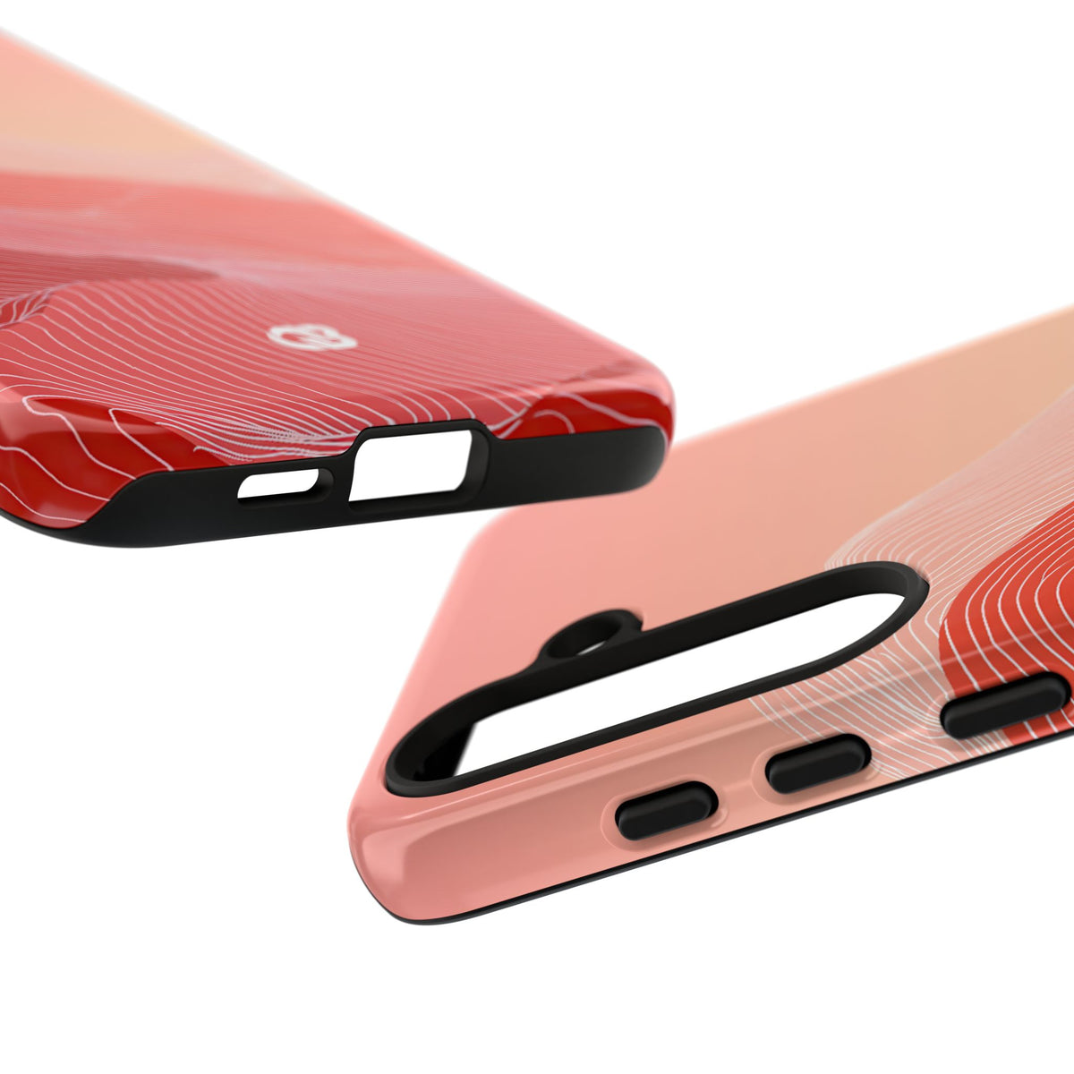 Coral Ridge Contours · Tough Phone Case for Samsung · Red