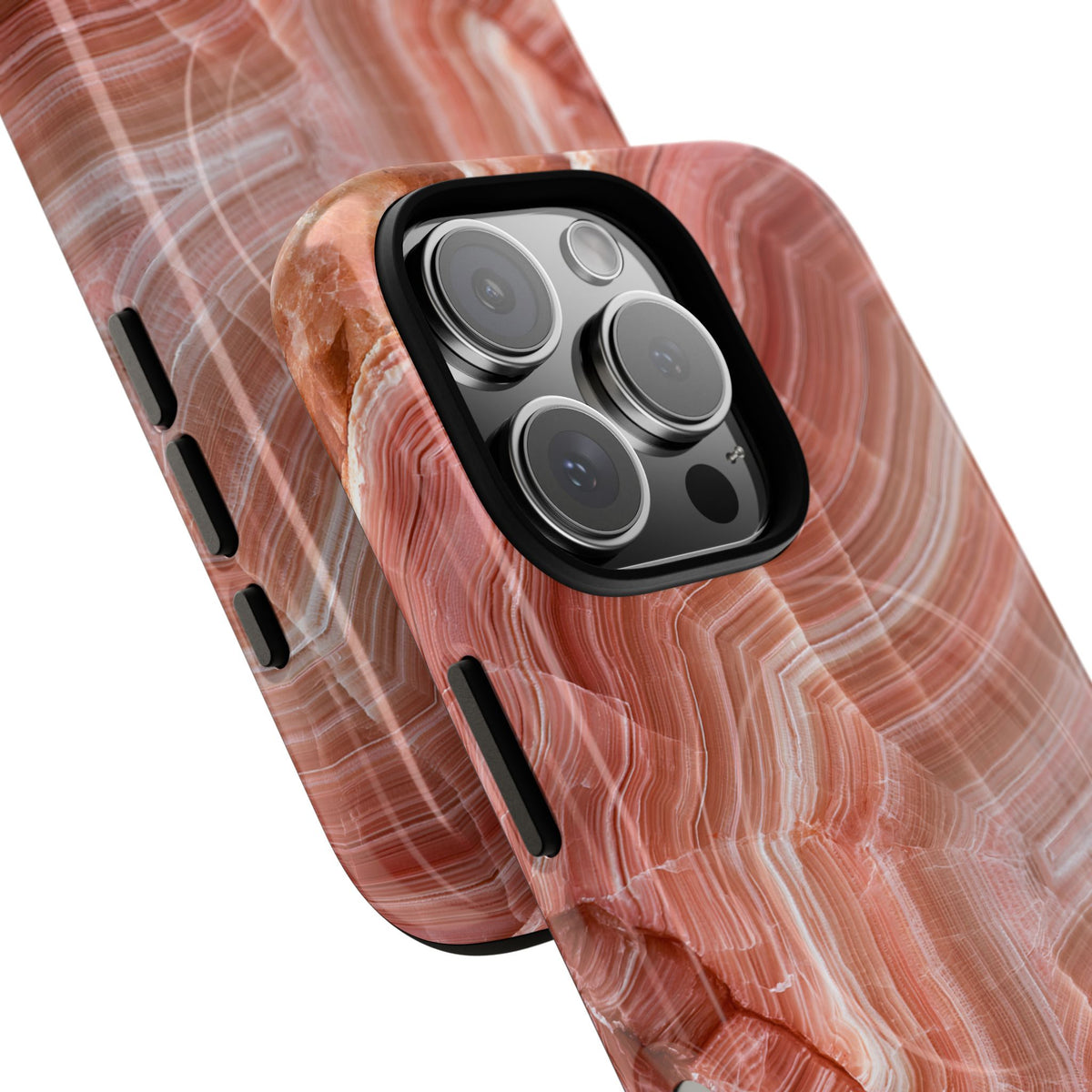 Blushing Rose Strata · Tough 2.0 Magnetic Phone Case for iPhone · Pink