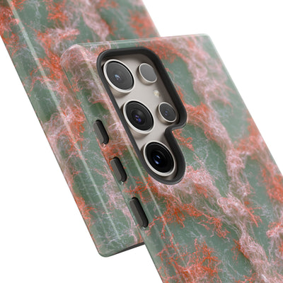 Coral Pixel Matrix · Tough Phone Case for Samsung · Green