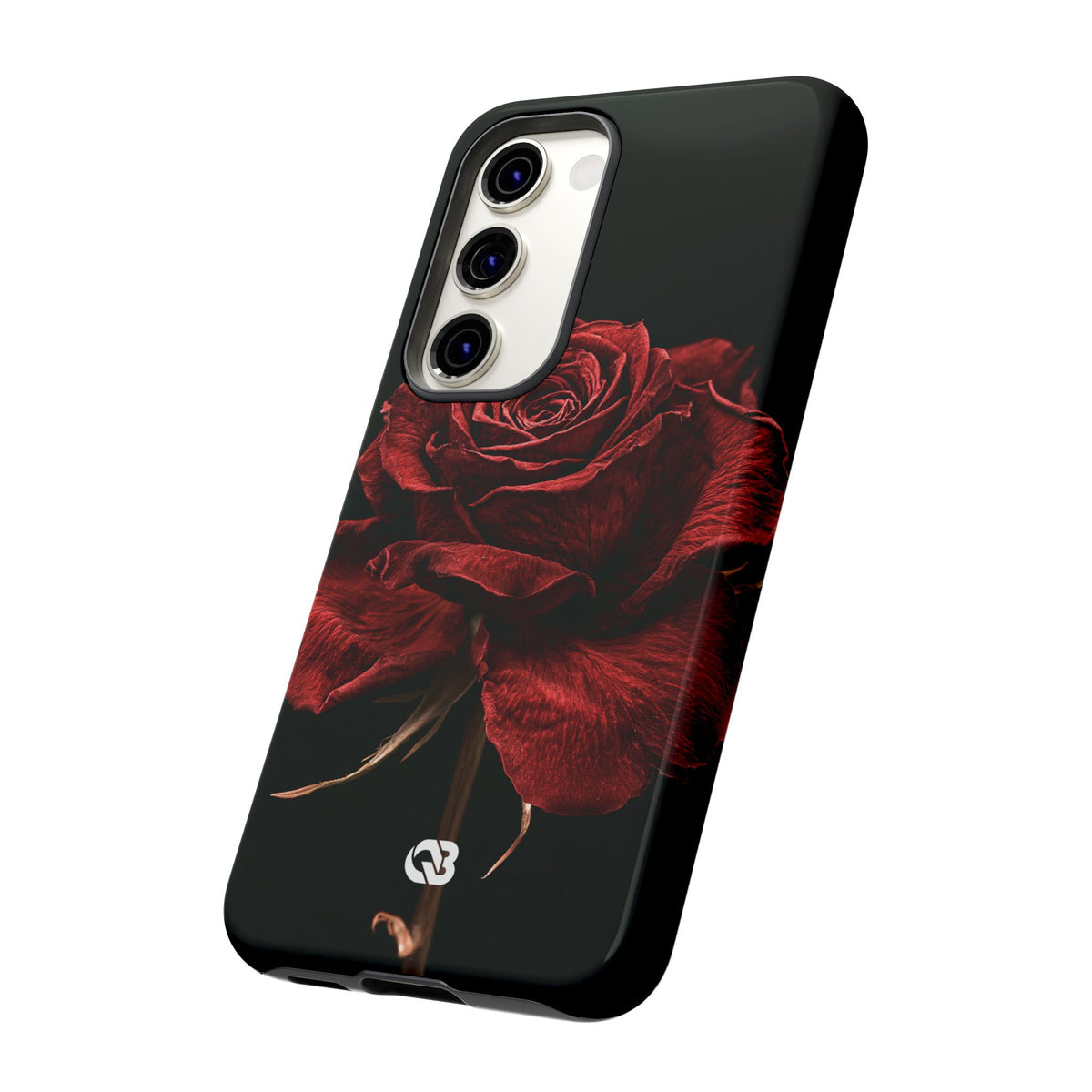 Crimson Noir Rose · Tough Phone Case for Samsung · Black