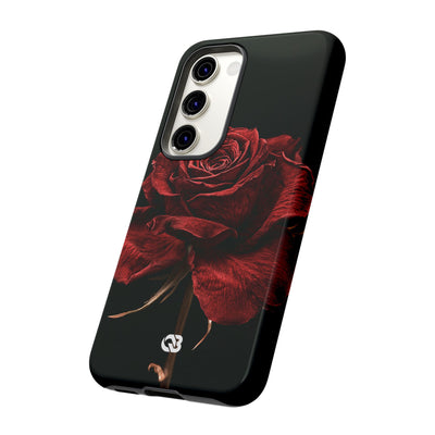 Crimson Noir Rose · Tough Phone Case for Samsung · Black