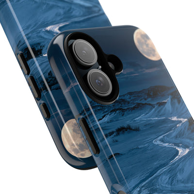 Arctic Moon Drift · Tough Phone Case for iPhone · Blue