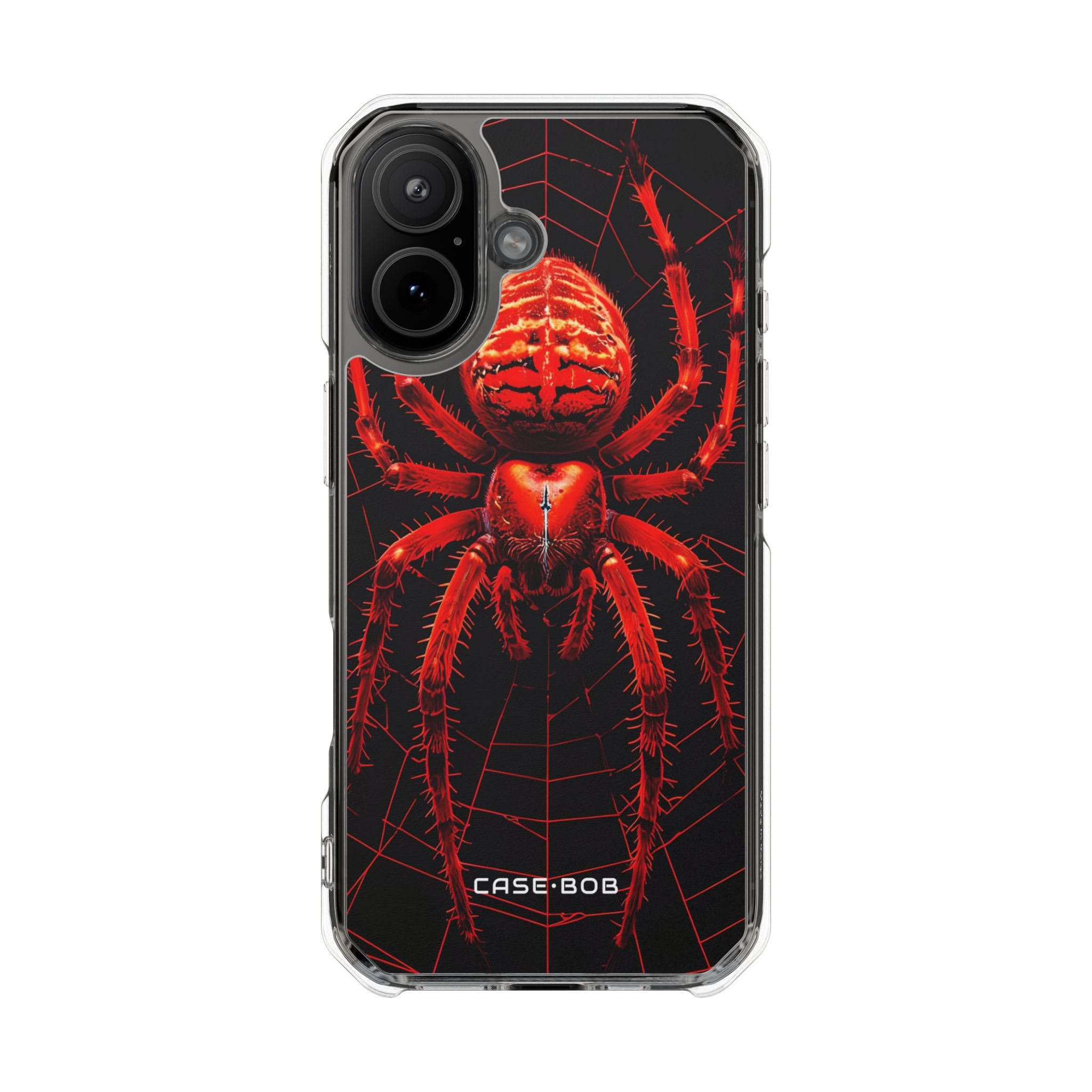 Crimson Spiderweb iPhone 17 Case - Impact