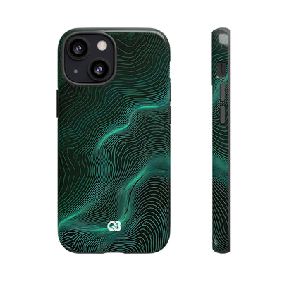 Emerald Topo Ridge · Tough Phone Case for iPhone · Green