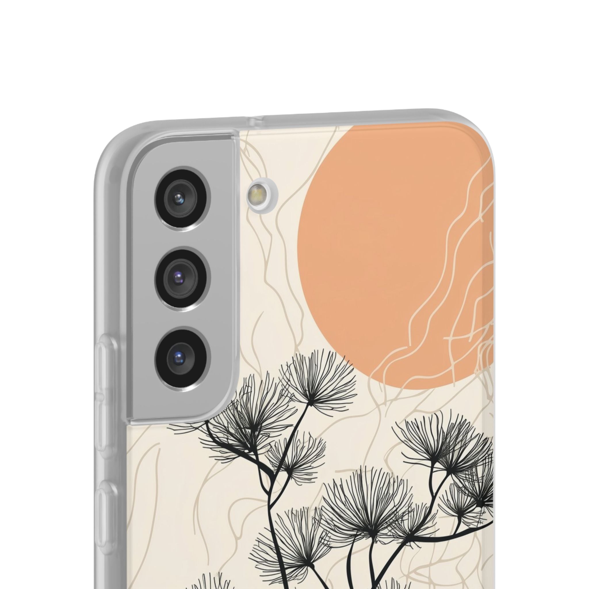 Spiky Tree Sunset Samsung S22 Plus Case - Soft