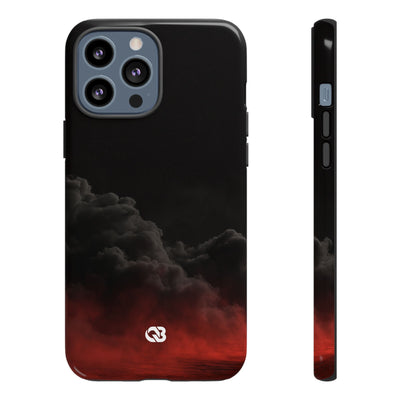 Crimson Fog Void · Tough Phone Case for iPhone · Black