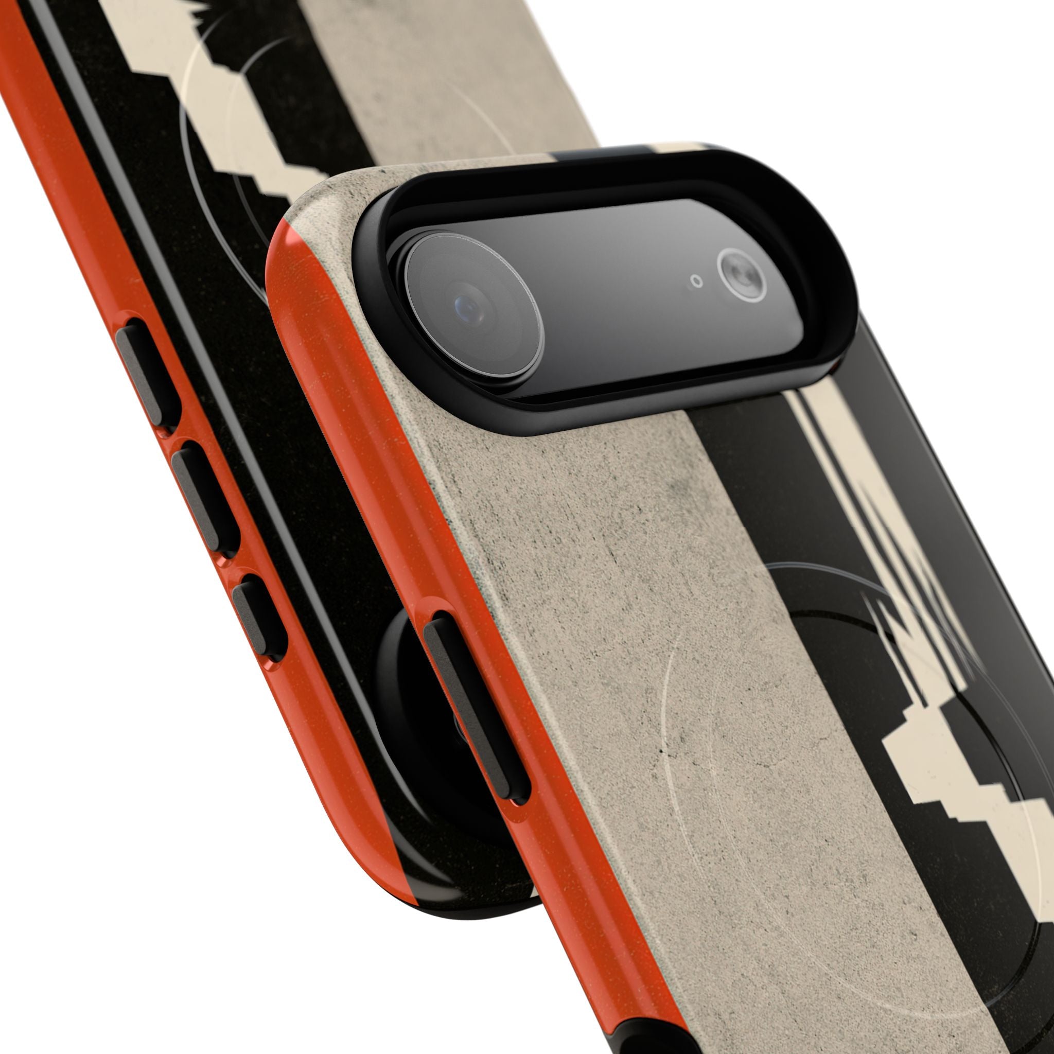 Orange Tough 2.0 Magsafe Phone Case for iPhone - Orange Monolith Rift