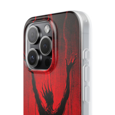 Crimson Shadow Ascent · Soft Custodia per iPhone