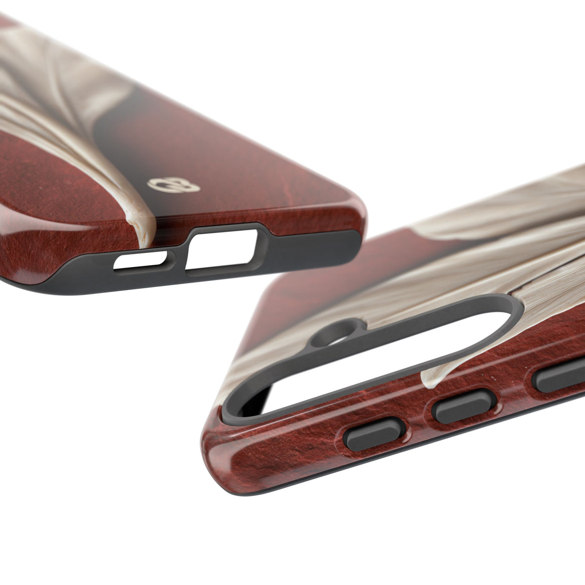 Carved Ivory Plume · Tough Phone Case for Samsung · Red