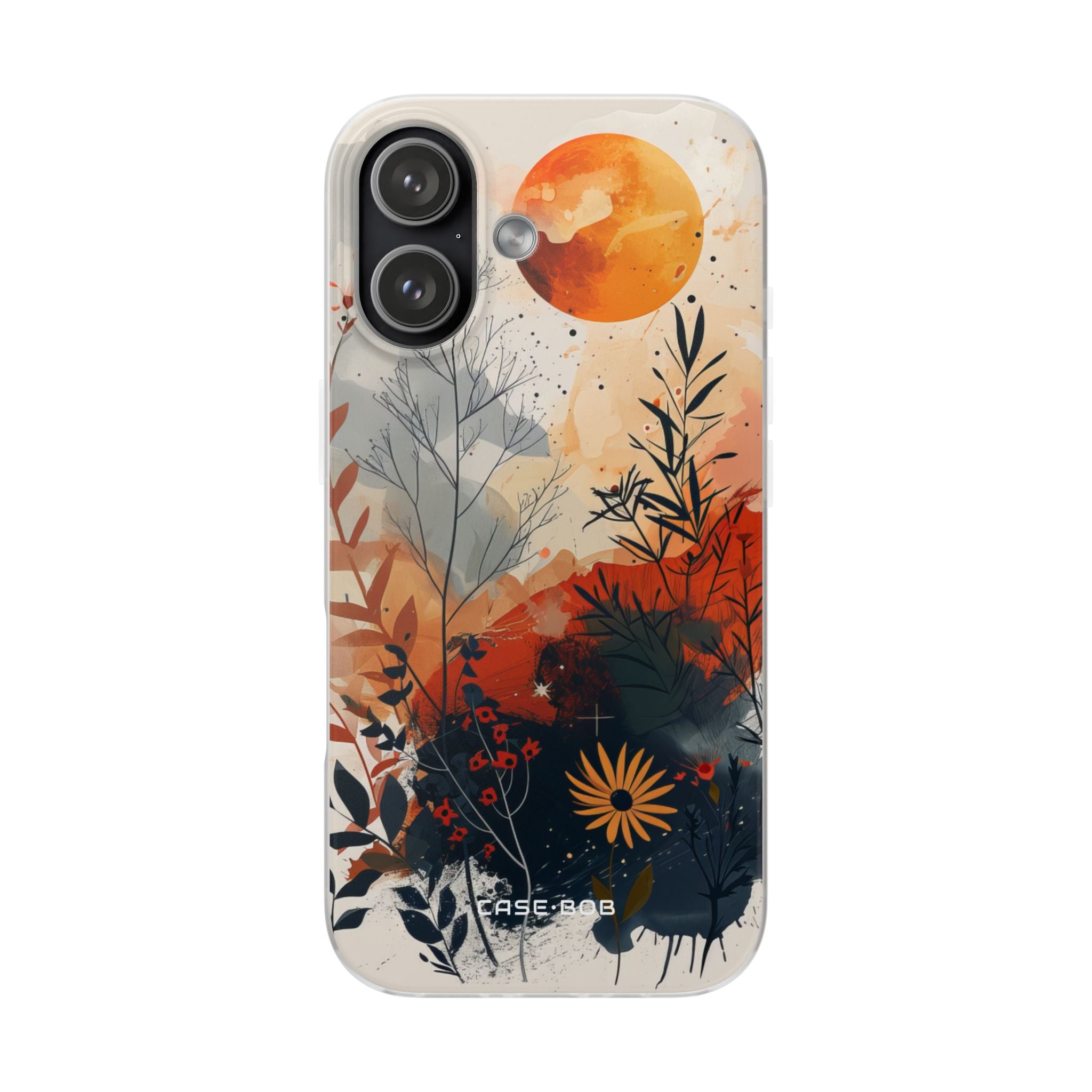 Orange Solstice iPhone 17 Case - Soft - CASE•BOB