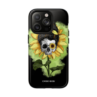 Sunflower Skull iPhone 14 Pro Case - Tough+