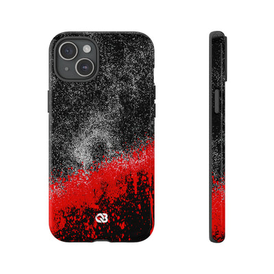 Crimson Noir Drip · Tough Phone Case for iPhone · Black