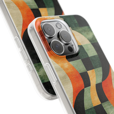 Burnt Orange Curve · Soft Phone Case for iPhone