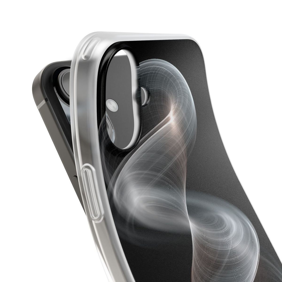 Luminous Vortex · Lite Phone Case for iPhone ·  Black