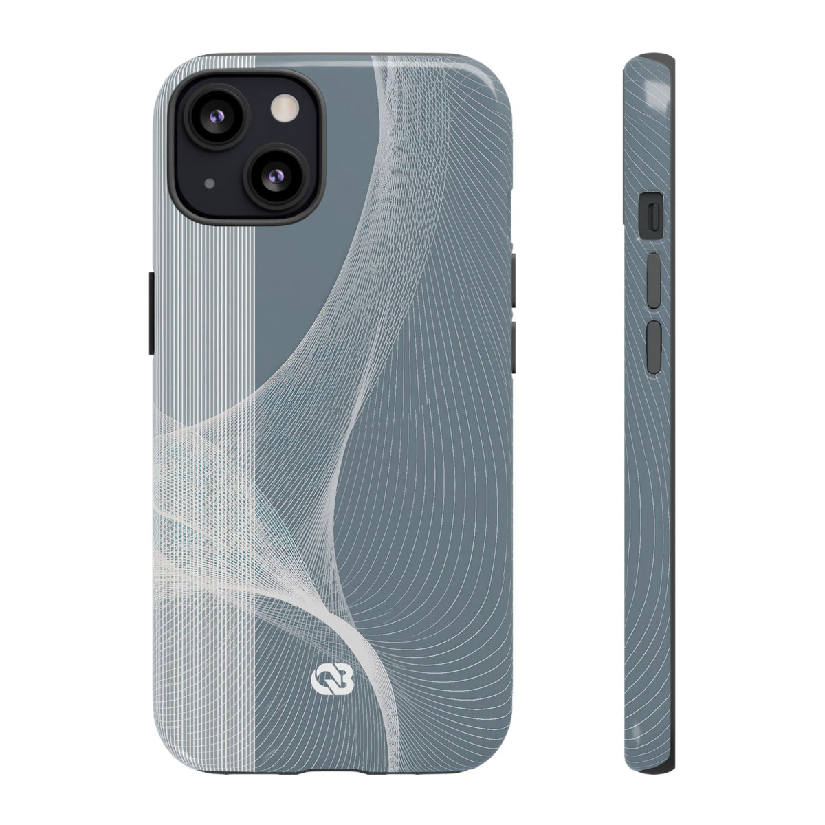 Slate Contour Drift · Tough Phone Case for iPhone · Grey