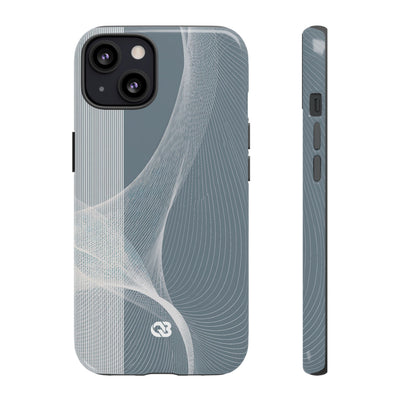 Slate Contour Drift · Tough Phone Case for iPhone · Grey