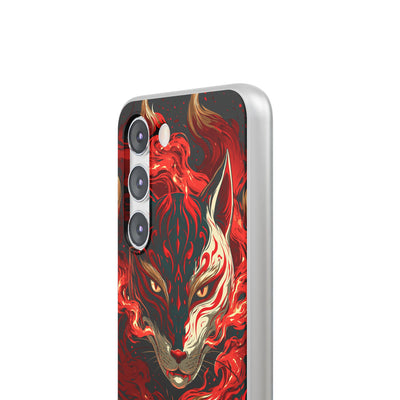Crimson Kitsune Spirit · Lite Phone Case for Samsung · Red
