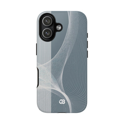 Slate Contour Drift · Tough Phone Case for iPhone · Grey