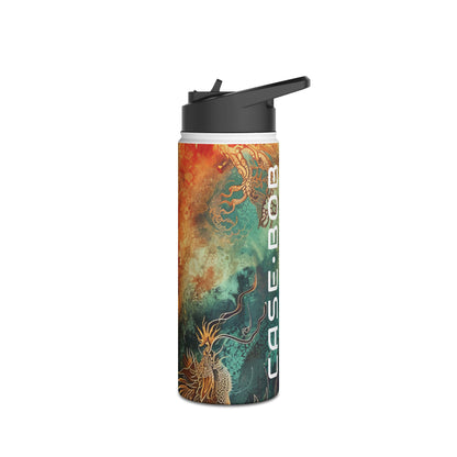 Golden Dragons Blaze - Stainless Steel Water Bottle