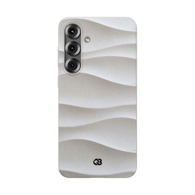 White Lite Phone Case for Samsung - Arctic Flow Ridges