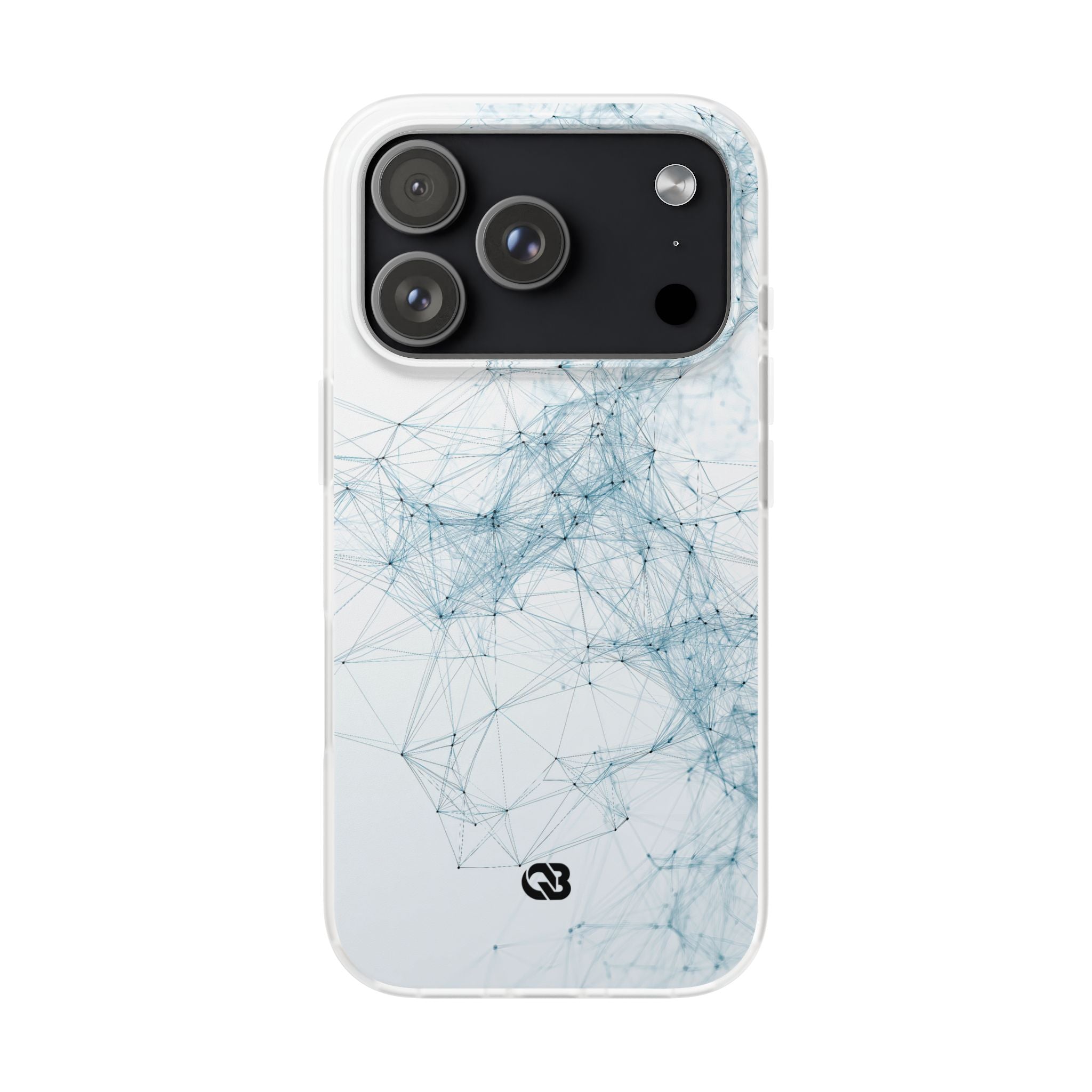 Blue Lite Phone Case for iPhone - Glacial Neural Web