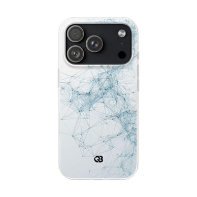 Blue Lite Phone Case for iPhone - Glacial Neural Web
