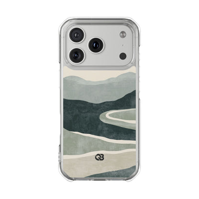 Green Impact MagSafe Phone Case for iPhone - Misty Sage Valley