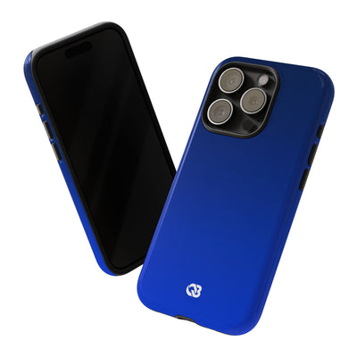 Blue Tough Phone Case for iPhone - Cobalt Depth Shift