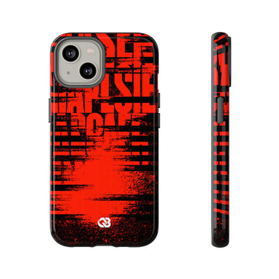 Crimson Redaction · Tough Phone Case for iPhone · Black