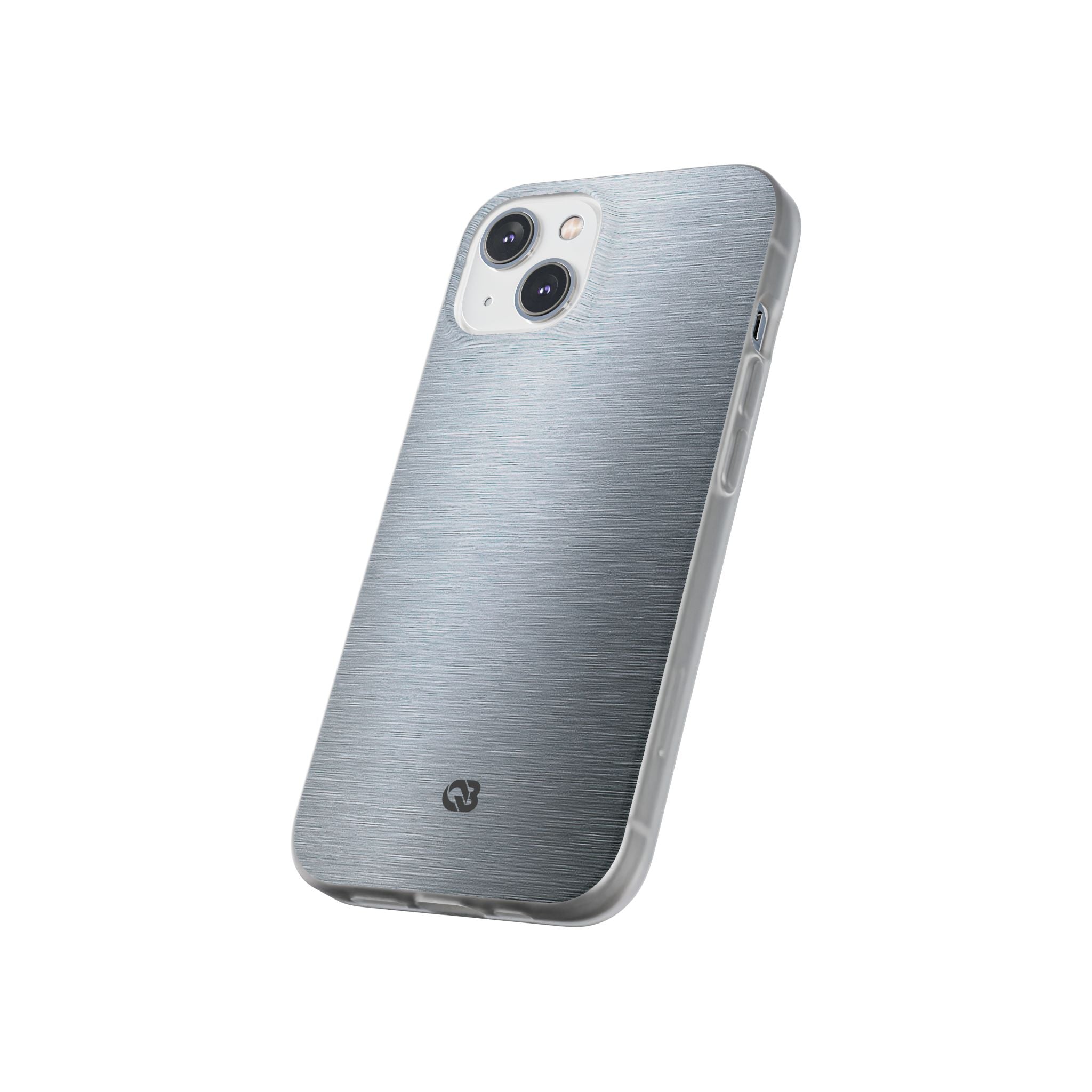 Silver Lite Phone Case for iPhone - Satin Chrome Grain