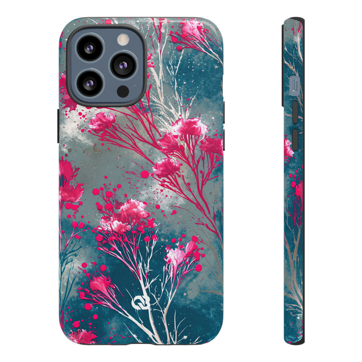 Cyber Blossom · Tough Phone Case for iPhone · Teal