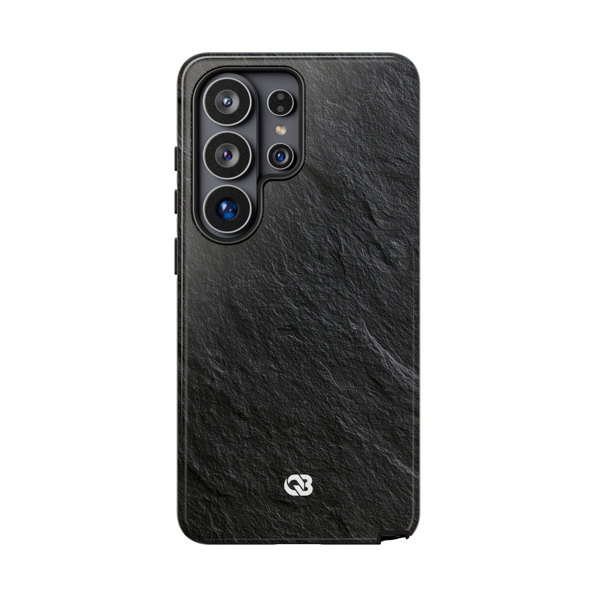 Black Tough Phone Case for Samsung - Raw Obsidian Slate