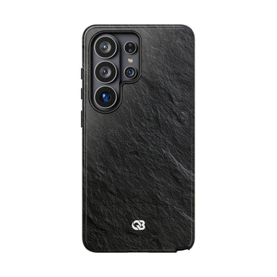 Black Tough Phone Case for Samsung - Raw Obsidian Slate