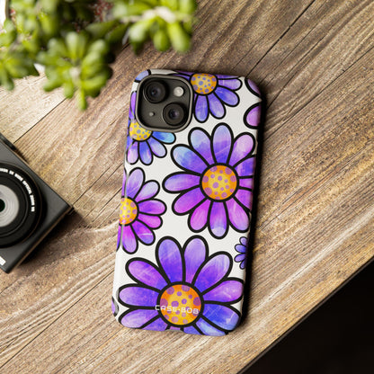 Polka Dot Blooms iPhone 15 Plus Case - Tough