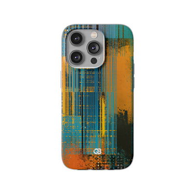 Cyber Glitch Stream · Lite Phone Case for iPhone ·  Teal
