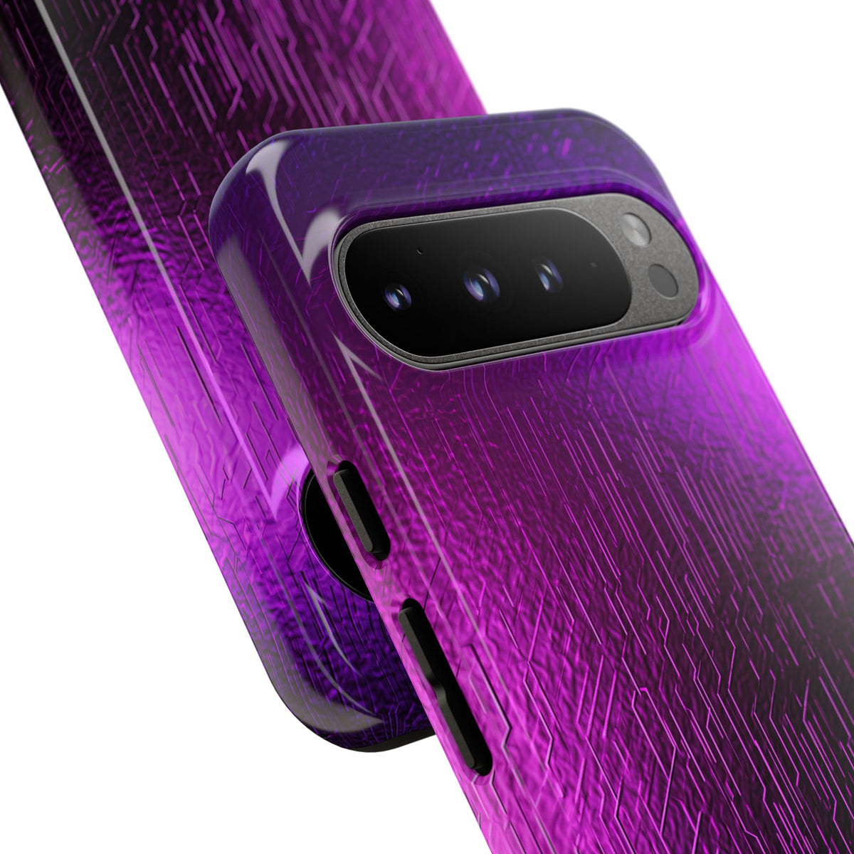 Violet Cyber Circuit · Tough Phone Case for Pixel ·  Purple