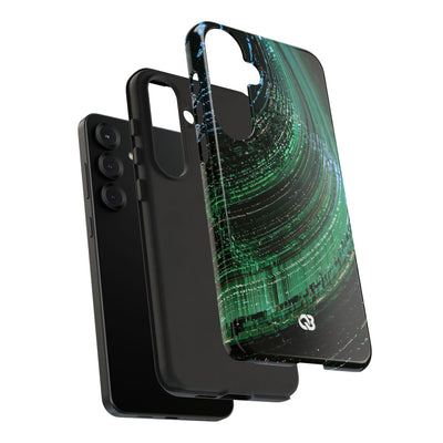 Orbital Data Stream · Tough Phone Case for Samsung · Green