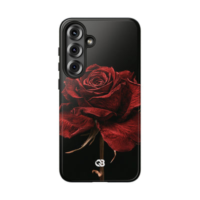 Crimson Noir Rose · Tough Phone Case for Samsung · Black