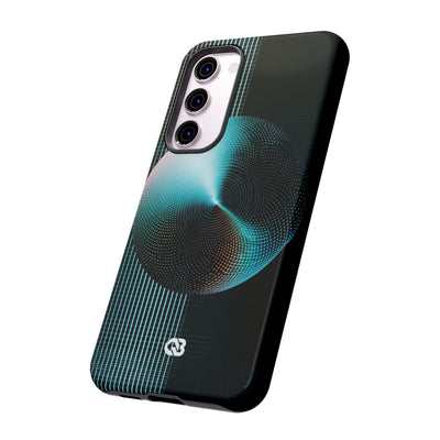 Blue Tough Phone Case for Samsung - Cyan Vector Sphere