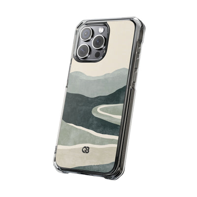Green Impact MagSafe Phone Case for iPhone - Misty Sage Valley