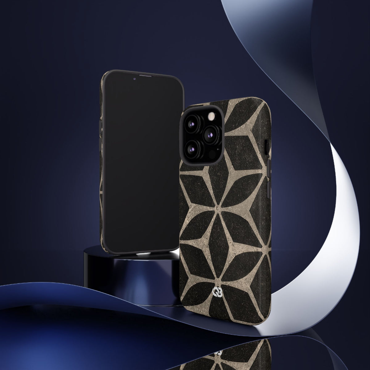 Concrete Mosaic Star · Tough Phone Case for iPhone · Black
