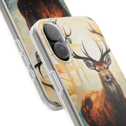 Glowing Stag iPhone 16 Plus Case - Soft - CASE•BOB