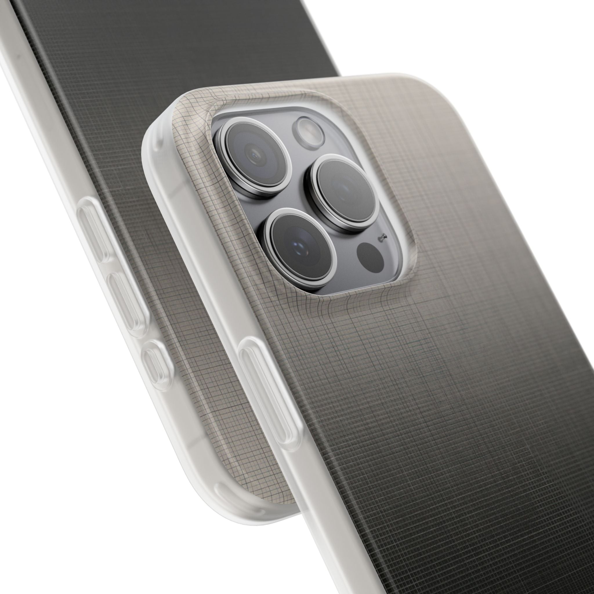 Grey Lite Phone Case for iPhone - Faded Sand Mesh