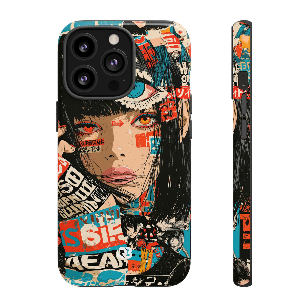 Shibuya Street Collage · Tough Phone Case for iPhone · Red