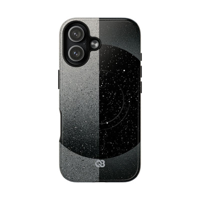 Black Tough 2.0 Magsafe Phone Case for iPhone - Lunar Static Orbit