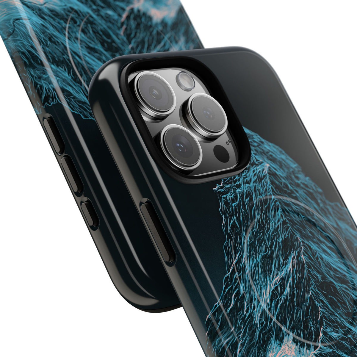 Glacial Alpine Peak · Tough 2.0 Magnetic Phone Case for iPhone · Blue