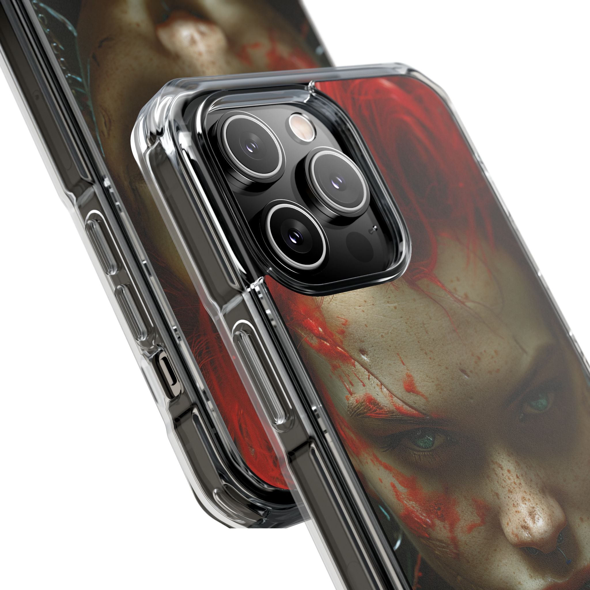 Punainen Spike Gaze iPhone 14 Pro Max - Impact suojakotelo