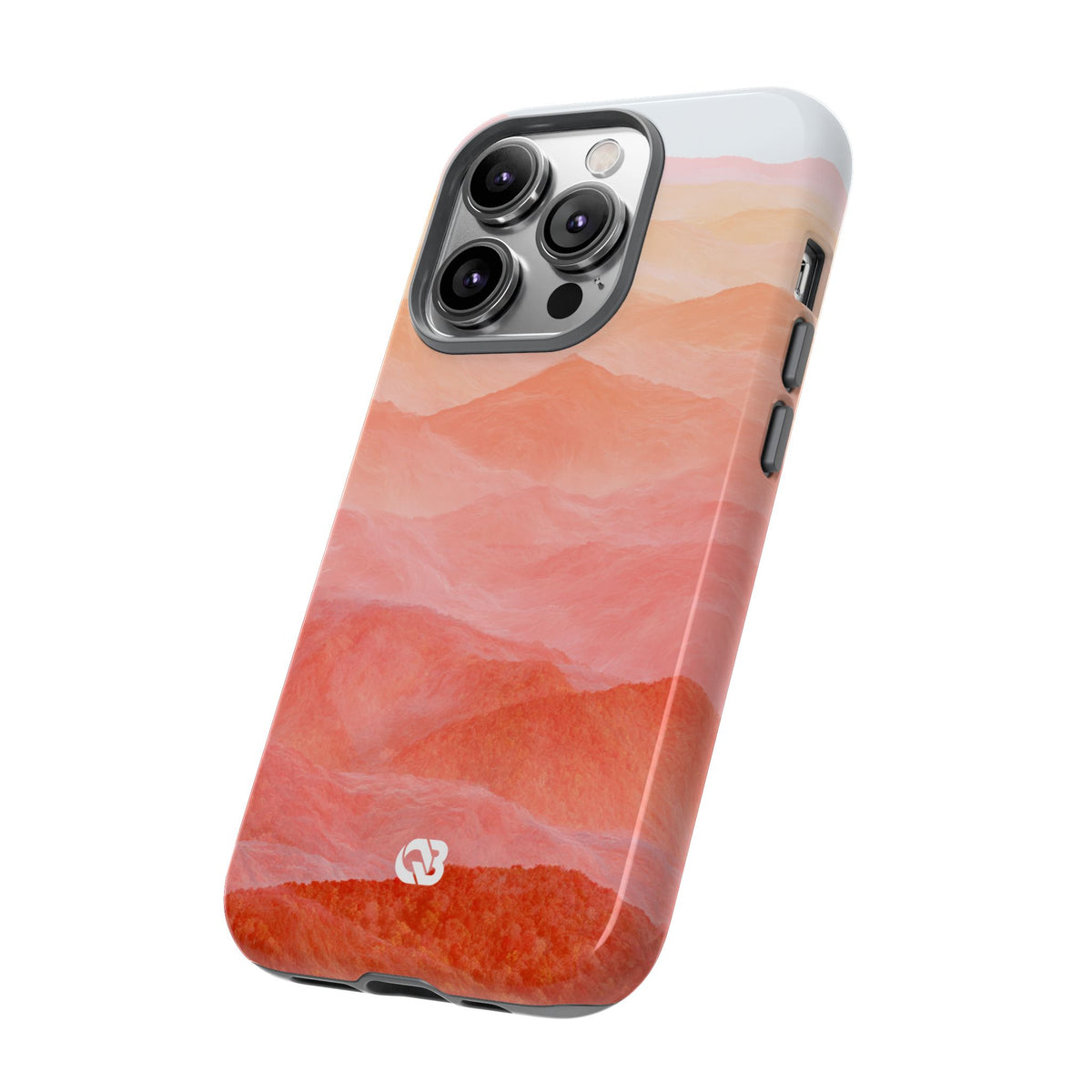 Alpenglow Ridge Vista · Tough Phone Case for iPhone · Orange