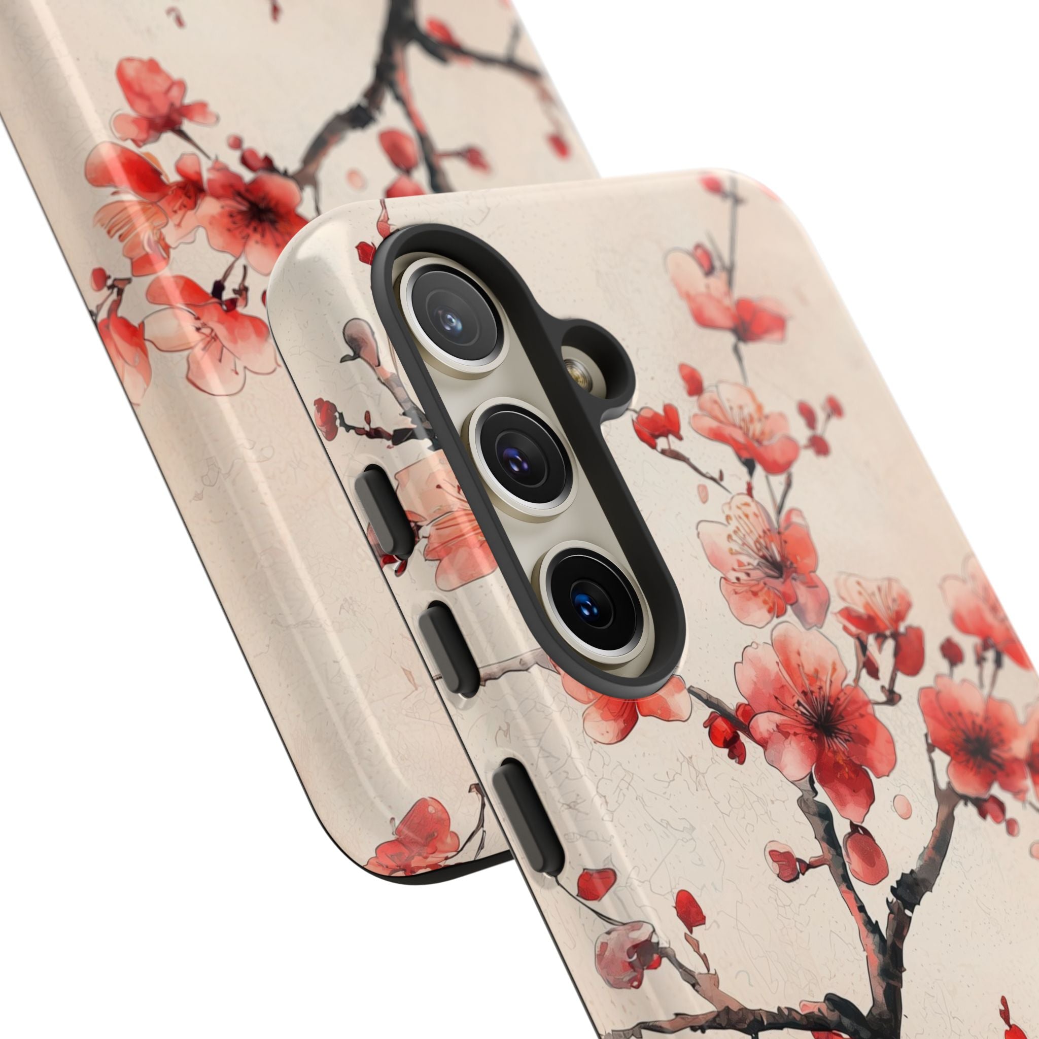 Crimson Silk Flora · Tough Phone Case for Samsung