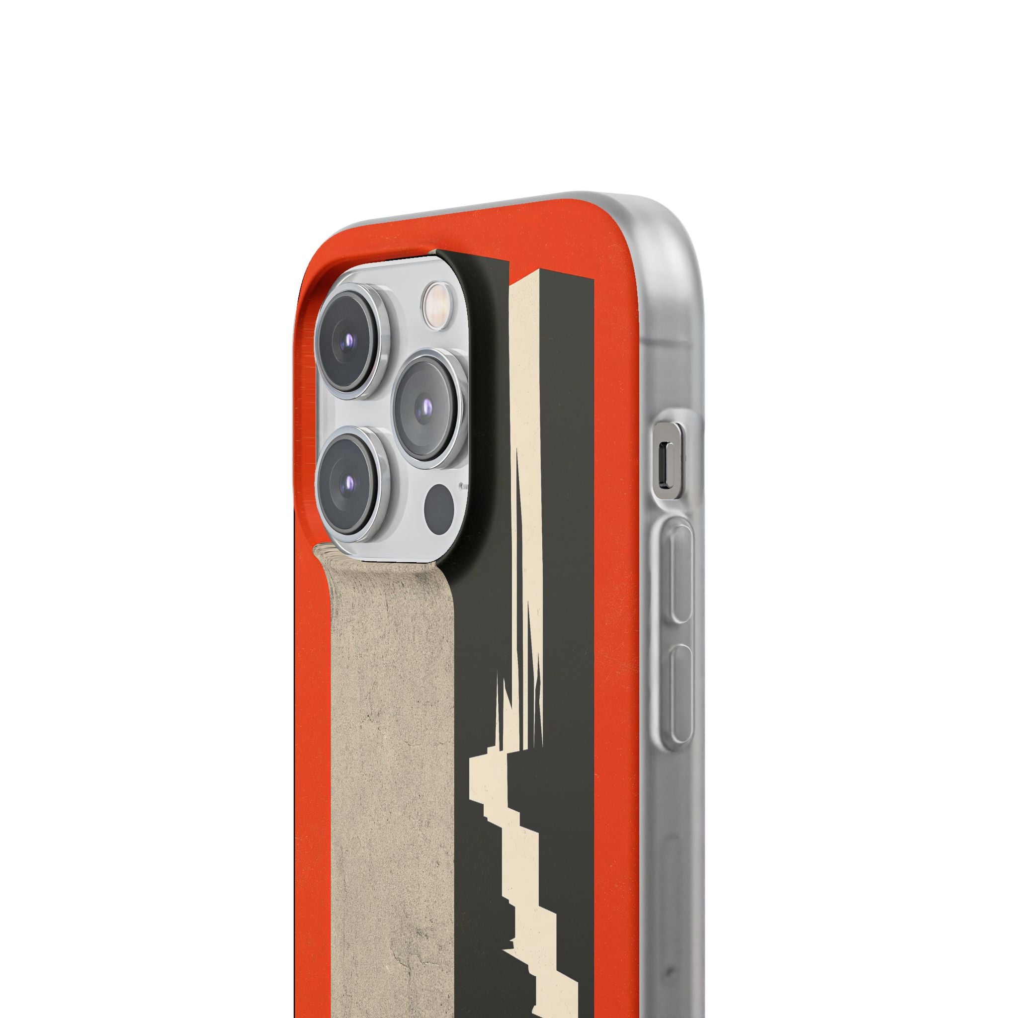 Orange Lite Phone Case for iPhone - Orange Monolith Rift